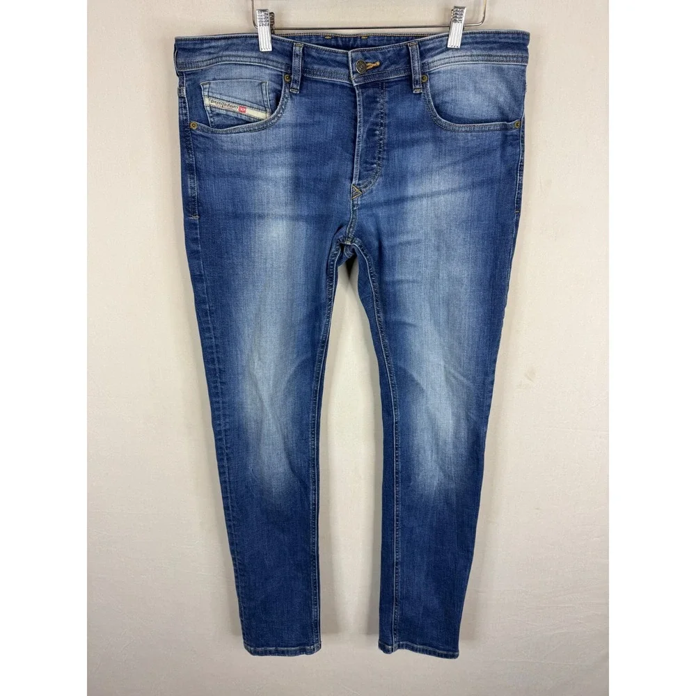 Diesel Sleenker-X Skinny Jeans Blue Wash 009PK W36 L32 Stretch Denim